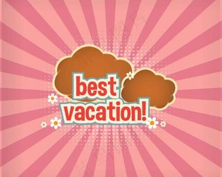 夏天旅游设计图片