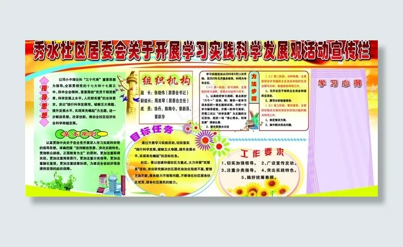 科学发展观宣传栏图片(15000X7500(DPI:124))psd模版下载