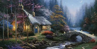 欧式油画风景图片