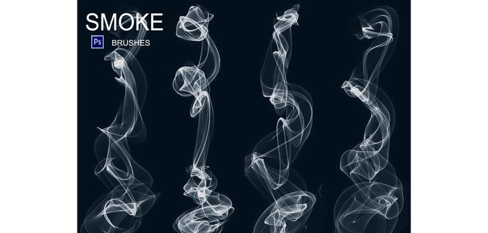 20款烟雾烟丝效果PS笔刷