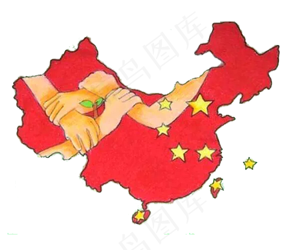 中国地图路由地图海报素材地图无背景...