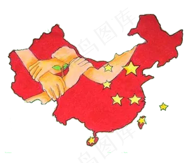 中国地图路由地图海报素材地图无背景...