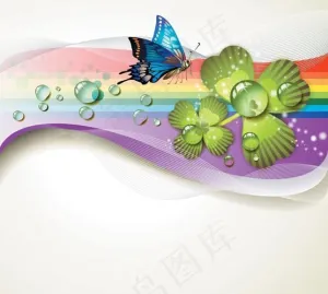 动感梦幻蝴蝶背景图片