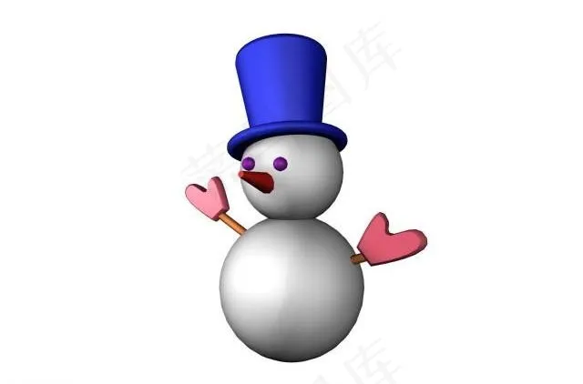 雪人模型图片
