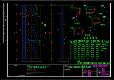 索塔塔墩钢筋布置图