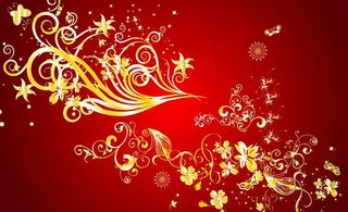 欧式华丽花纹背景图片