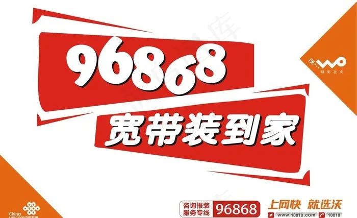 联通宣传图片cdr矢量模版下载