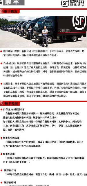 顺丰快递 sf图片