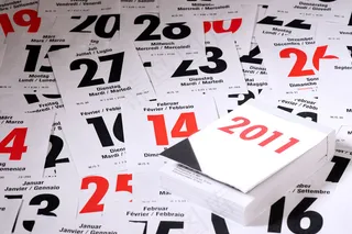 2011年日历背景高清图片