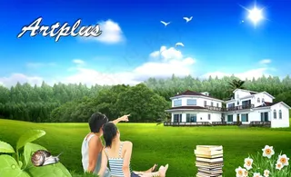 自然风景画图片