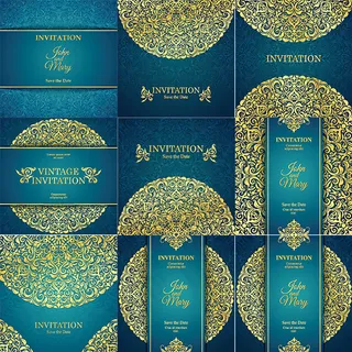 欧式花纹底纹矢量素材