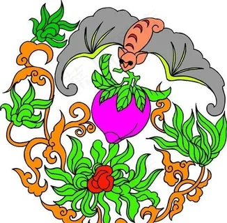 吉祥图案 中华传统图案 动物装饰图案 矢量素材 CDR格式_0075