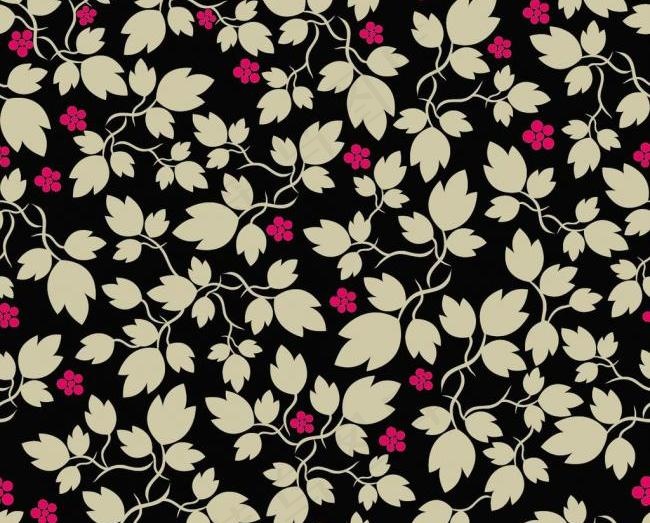 卡通树叶背景底纹图片