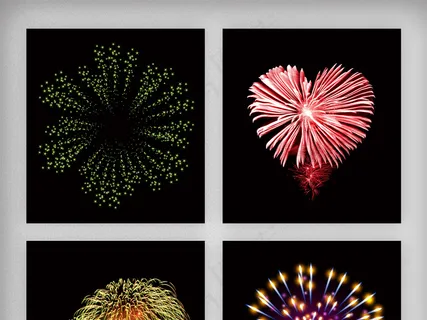 新年新春快乐烟花烟火元素