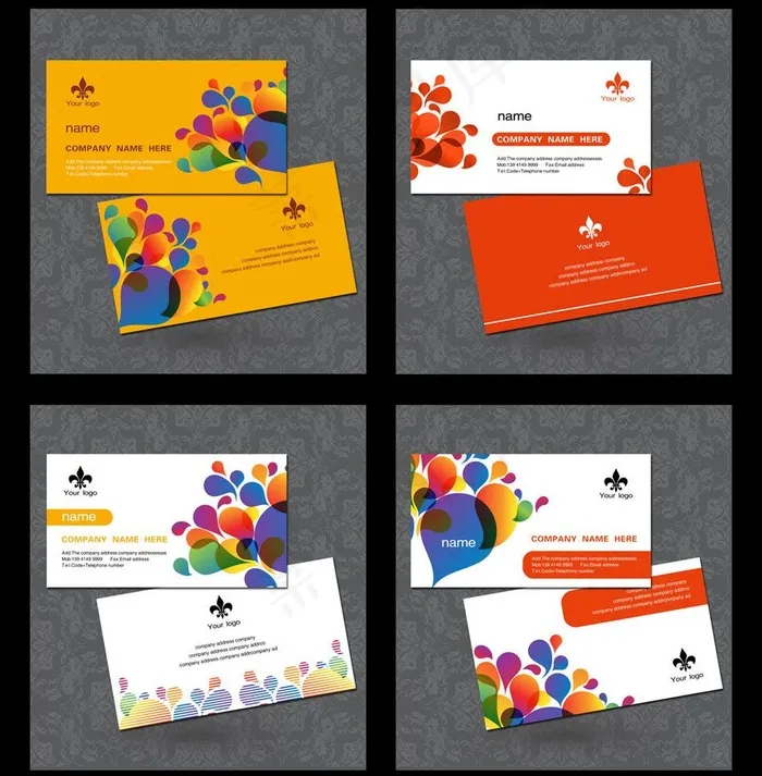 时尚商务名片图片