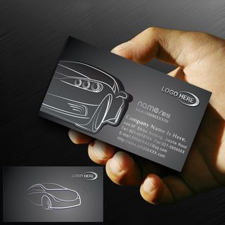 汽车服务行业名片PSD模板下载