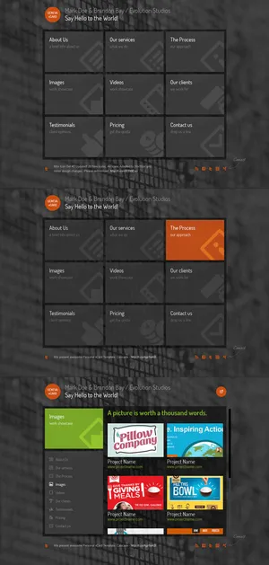 实用的个人主页模板Html5 Cs...