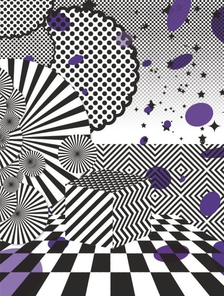 螺旋梯度矢量素材