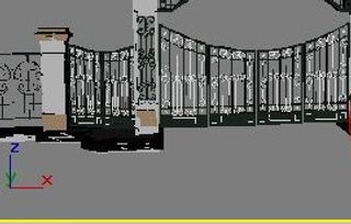 小区入口3d模型下载模型下载 6