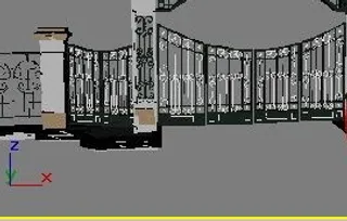 小区入口3d模型下载模型下载 6