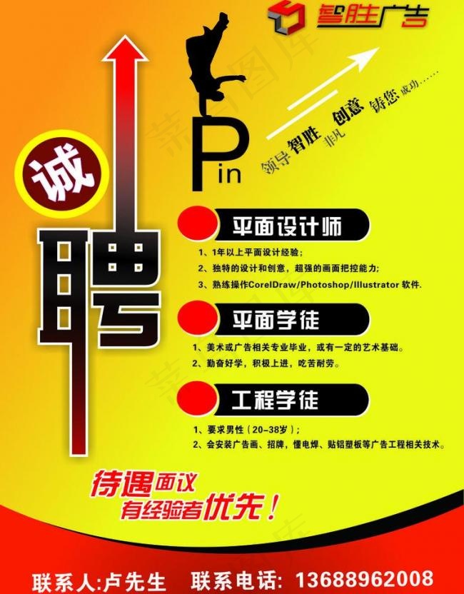 招聘图片cdr矢量模版下载