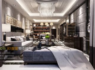 中式客厅效果图