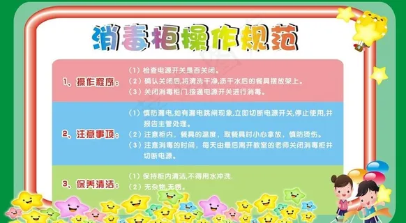 幼儿园消毒柜操作规范图片