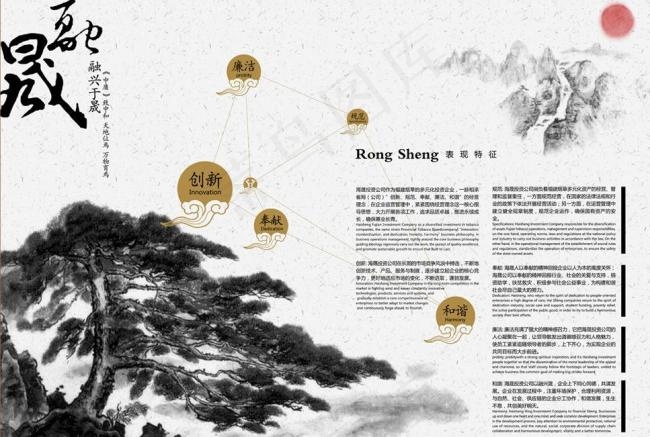 画册 融 墨 点 泼墨 意境 海晟 中国风 创意 太阳 松树 祥云 山 红日图片(6142X4488(DPI:300))psd模版下载