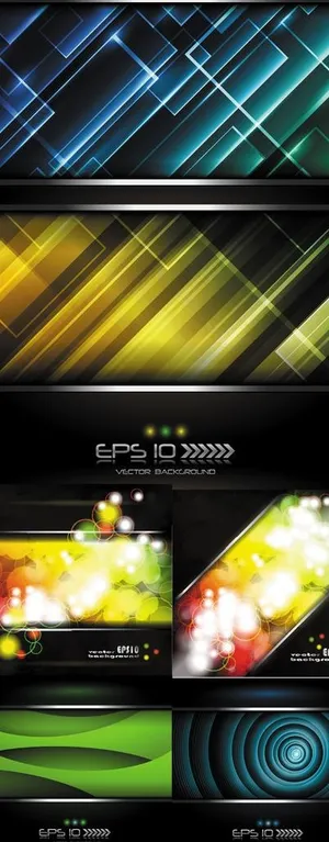 酷炫星光背景矢量素材