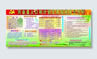 计生党务公开栏图片