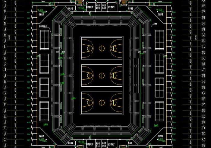 奥运摔跤馆 赛后9 46米标高层平...
