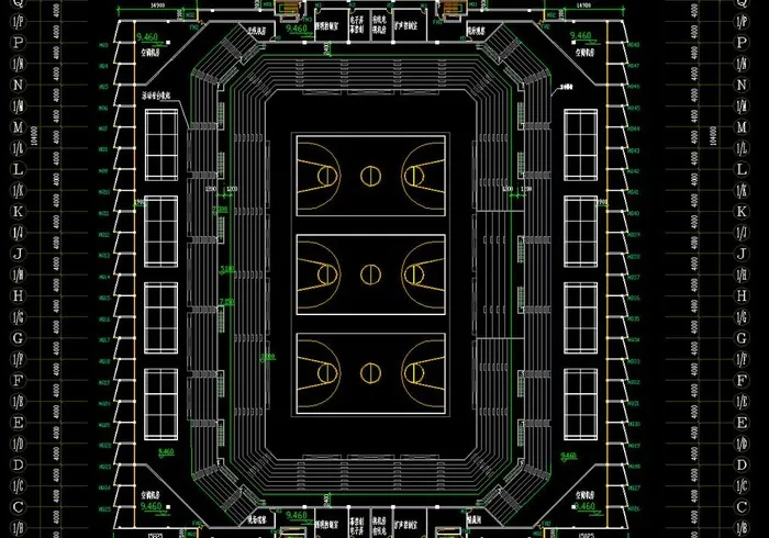 奥运摔跤馆 赛后9 46米标高层平...