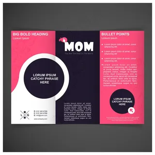 粉色和黑色的母亲节指南