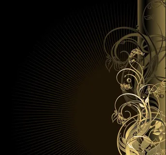 金色欧式花纹底纹图片