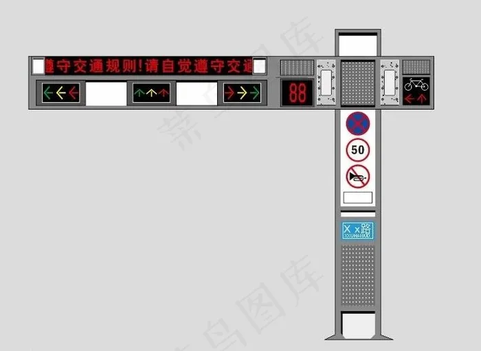 红绿灯效果图图片cdr矢量模版下载