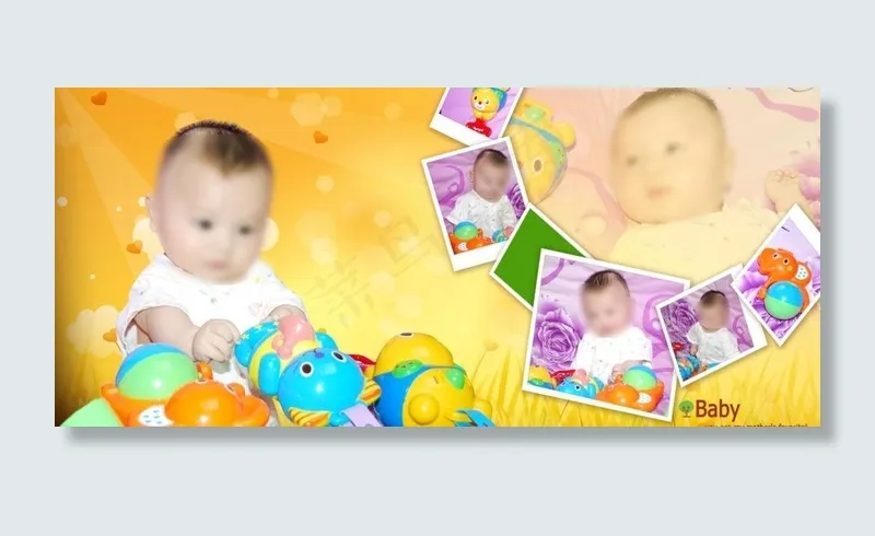 宝贝帅帅图片(2398X1198(DPI:150))psd模版下载