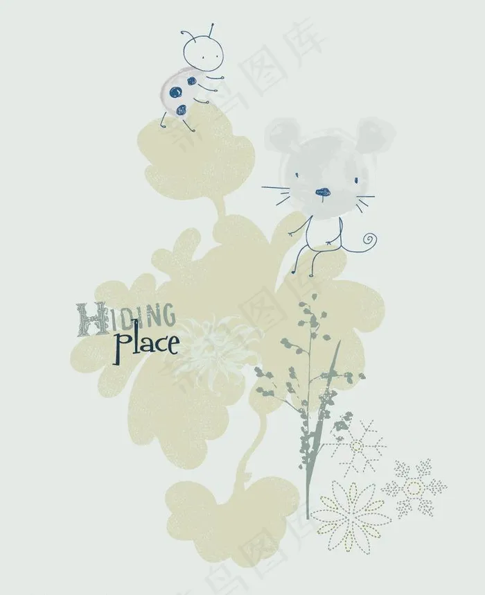 松鼠图片ai矢量模版下载