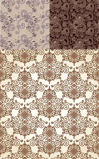 古典花纹中国结底纹背景矢量素材