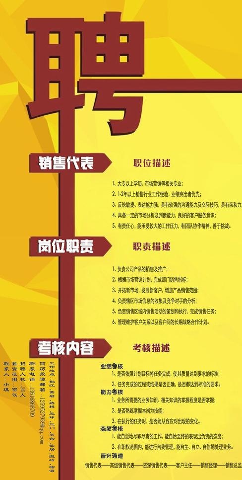 招聘广告图片psd模版下载