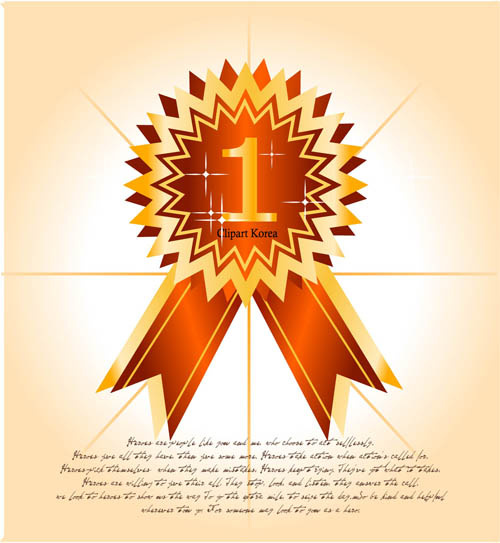 花纹边框与徽章等创意设计