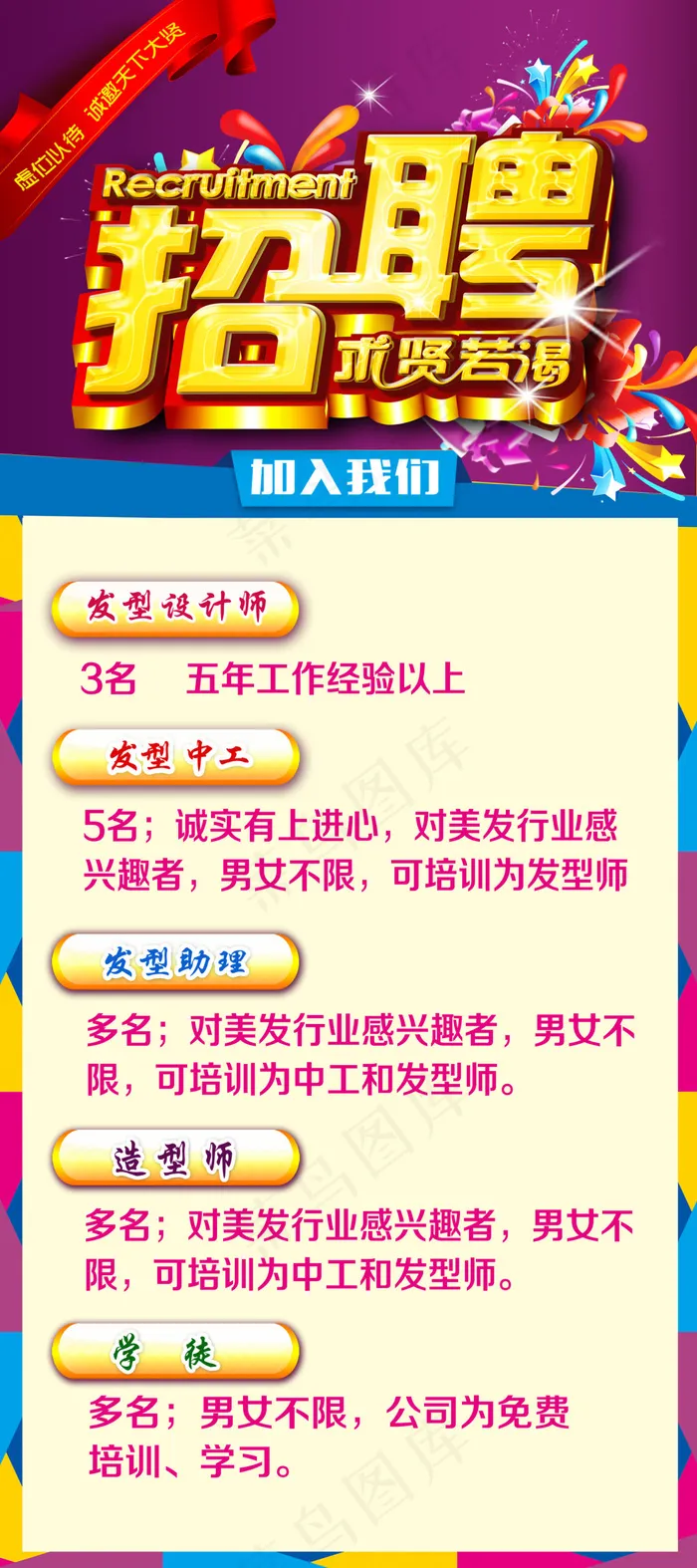 招聘展架(3024X6803(DPI:96))psd模版下载