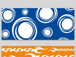 手绘简约背景矢量素材