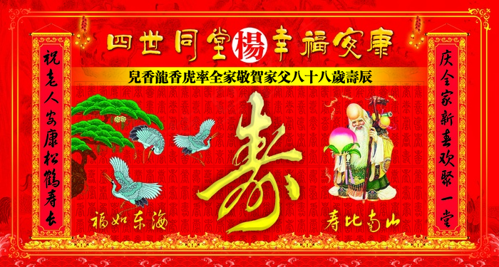 生日背景图片psd模版下载