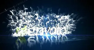 震撼的水花飞溅AE特效片头,含音效