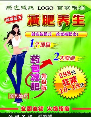 减肥广告图片