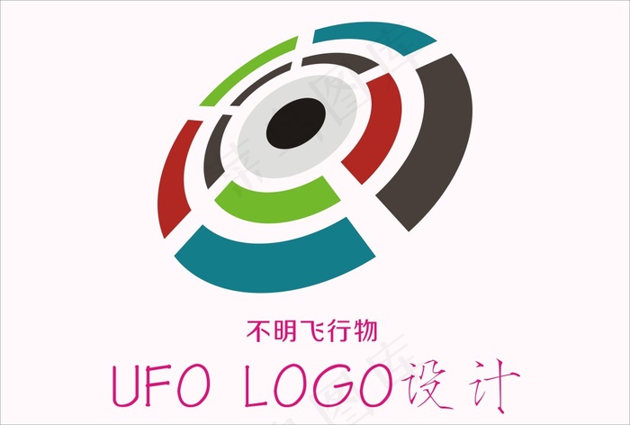 logo设计 动感UFO(210X297)cdr矢量模版下载