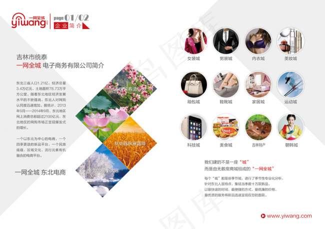 一网全城企业宣传册(4843X3425(DPI:300))psd模版下载