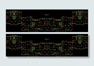 高尔夫别墅 住宅楼标准层平面