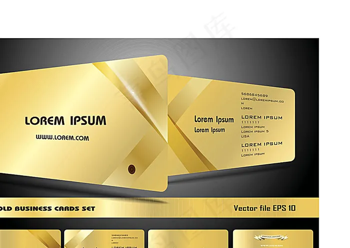 时尚大气名片设计eps,ai矢量模版下载