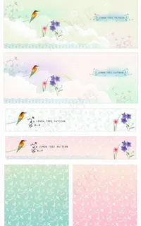 春天潮流花纹矢量图13